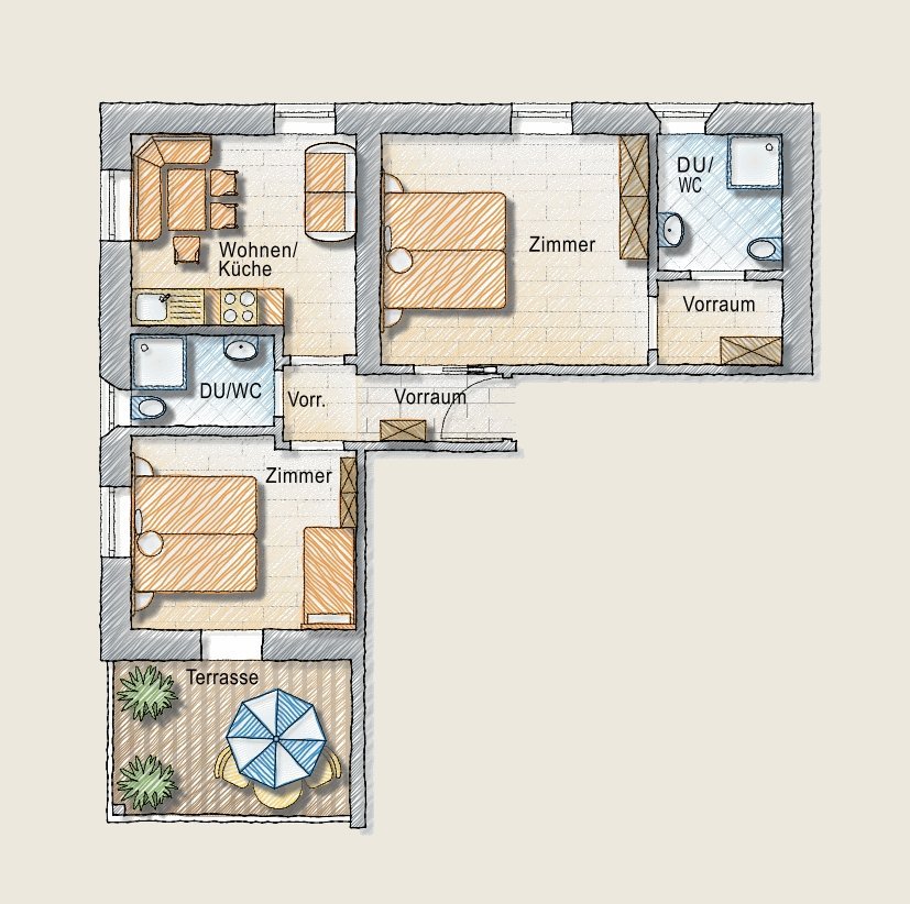 Apartment "Lilie" Floor plan